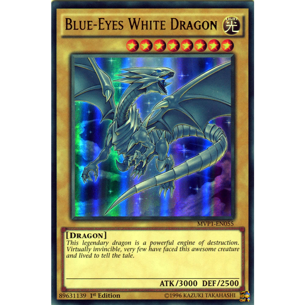Blue-Eyes White Dragon MVP1-EN055 Yu-Gi-Oh! Card from the The Dark Side of Dimensions Movie Pack Set