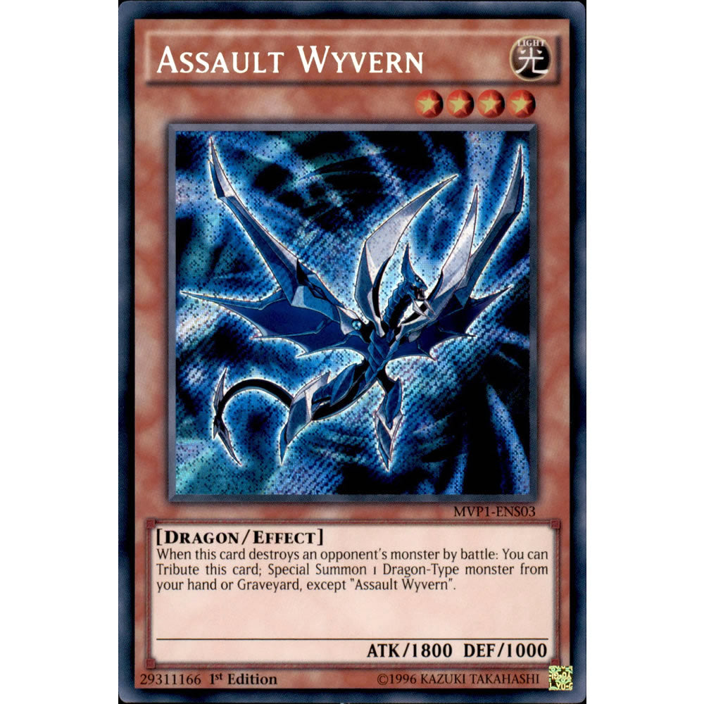 Assault Wyvern MVP1-ENS03 Yu-Gi-Oh! Card from the The Dark Side of Dimensions Movie Secret Edition Set