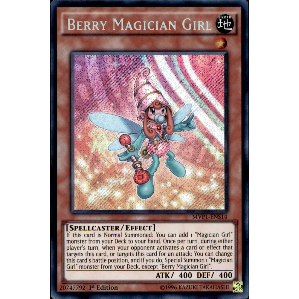 Berry Magician Girl MVP1-ENS14 Yu-Gi-Oh! Card from the The Dark Side of Dimensions Movie Secret Edition Set