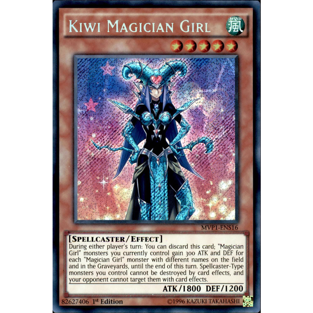 Kiwi Magician Girl MVP1-ENS16 Yu-Gi-Oh! Card from the The Dark Side of Dimensions Movie Secret Edition Set