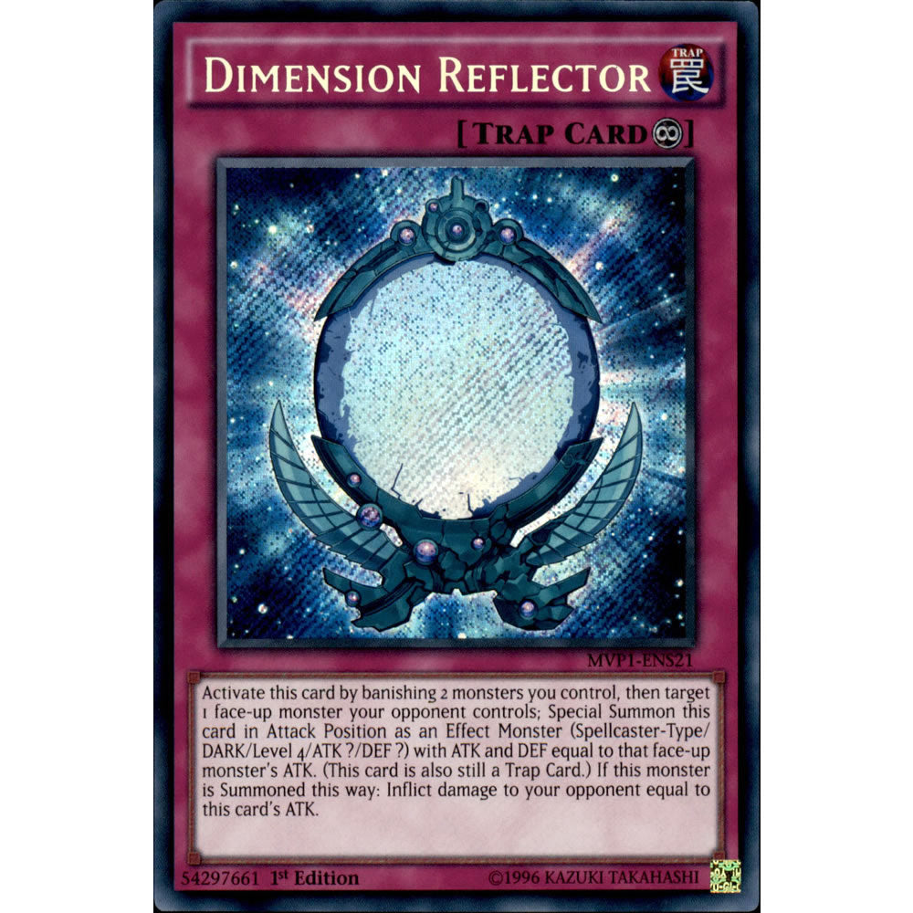 Dimension Reflector MVP1-ENS21 Yu-Gi-Oh! Card from the The Dark Side of Dimensions Movie Secret Edition Set
