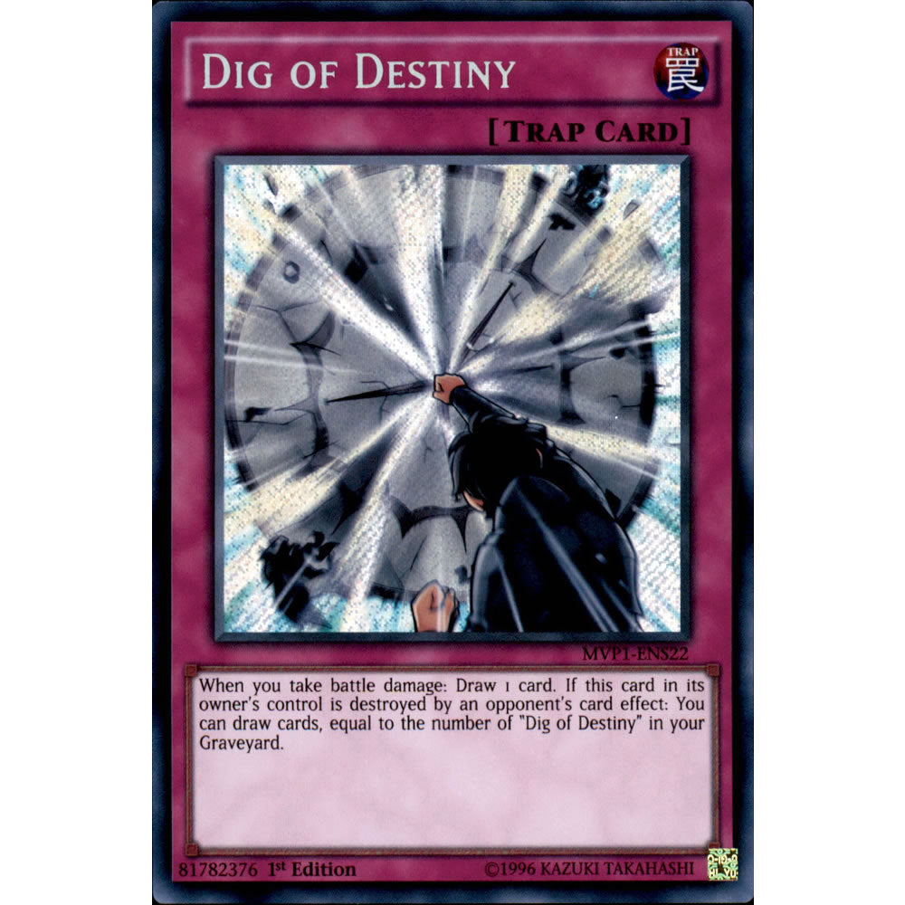 Dig of Destiny MVP1-ENS22 Yu-Gi-Oh! Card from the The Dark Side of Dimensions Movie Secret Edition Set