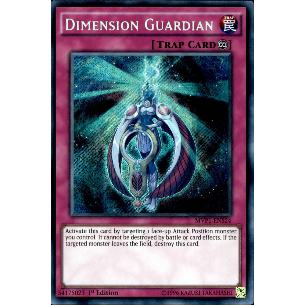 Dimension Guardian MVP1-ENS24 Yu-Gi-Oh! Card from the The Dark Side of Dimensions Movie Secret Edition Set