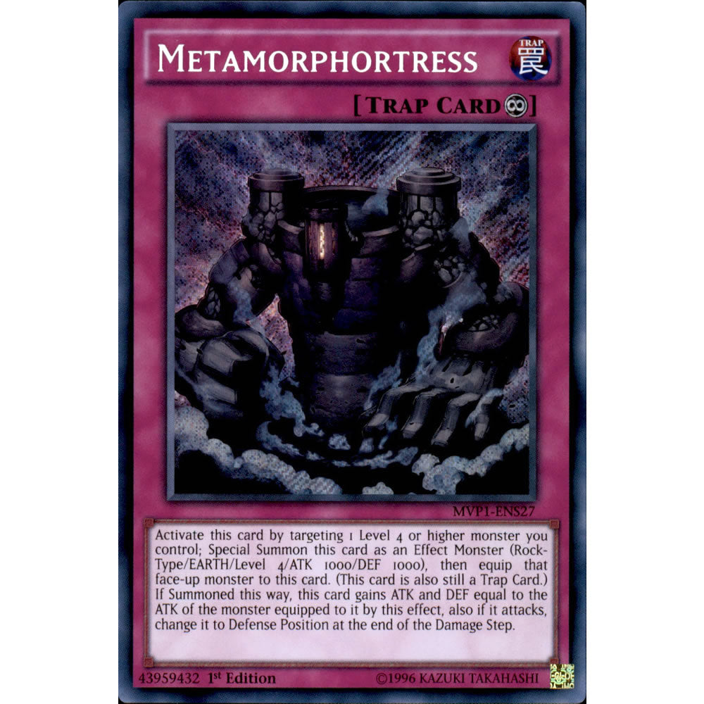 Metamorphortress MVP1-ENS27 Yu-Gi-Oh! Card from the The Dark Side of Dimensions Movie Secret Edition Set