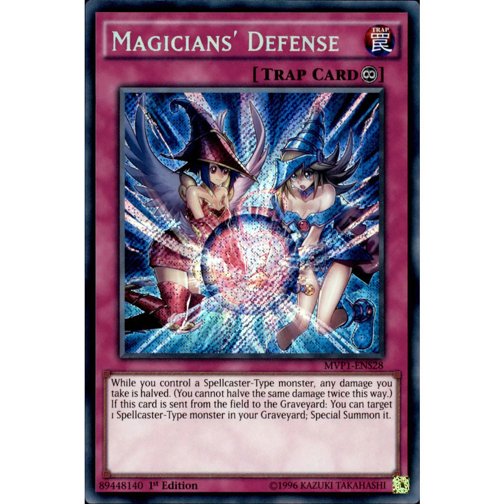 Magicians' Defense MVP1-ENS28 Yu-Gi-Oh! Card from the The Dark Side of Dimensions Movie Secret Edition Set
