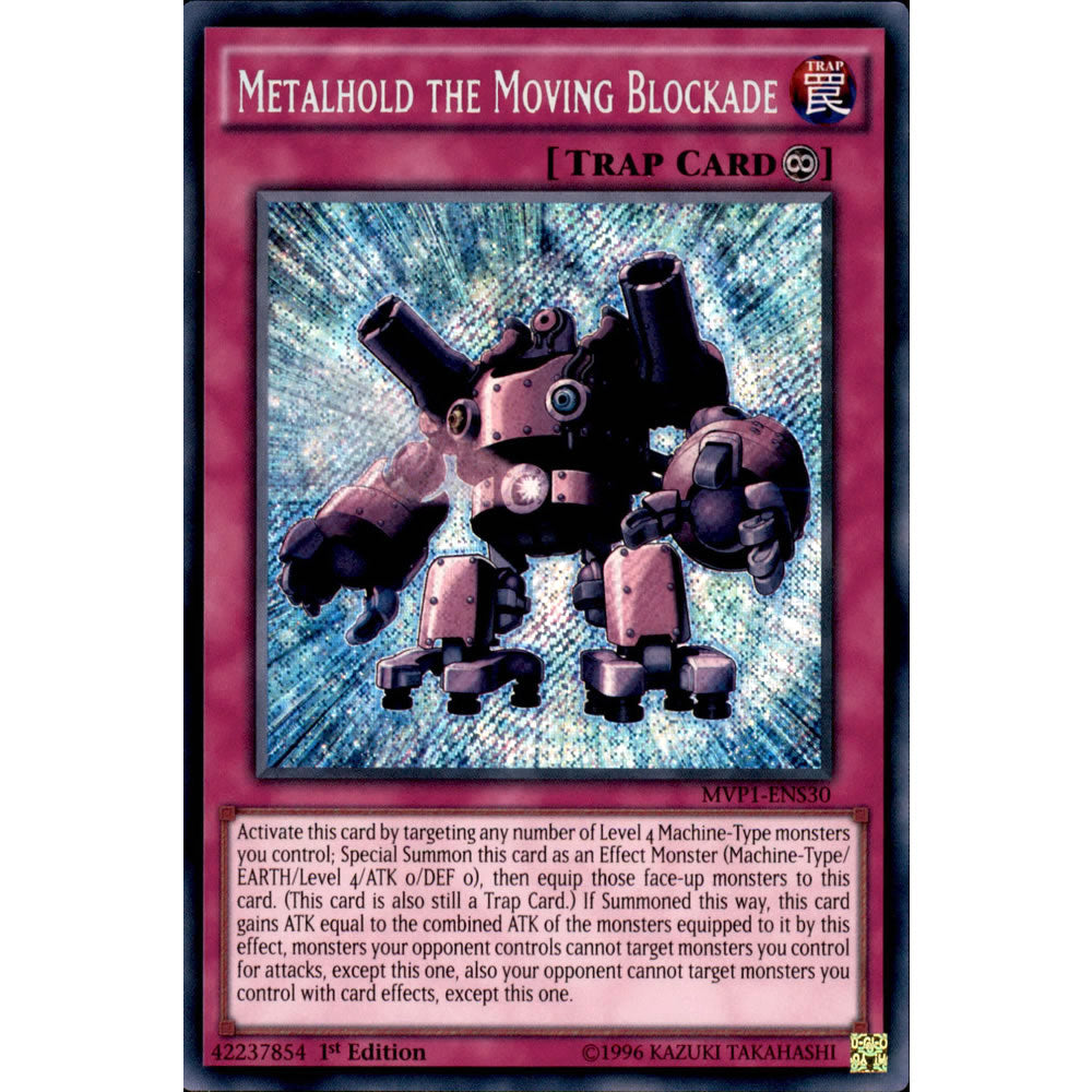 Metalhold the Moving Blockade MVP1-ENS30 Yu-Gi-Oh! Card from the The Dark Side of Dimensions Movie Secret Edition Set