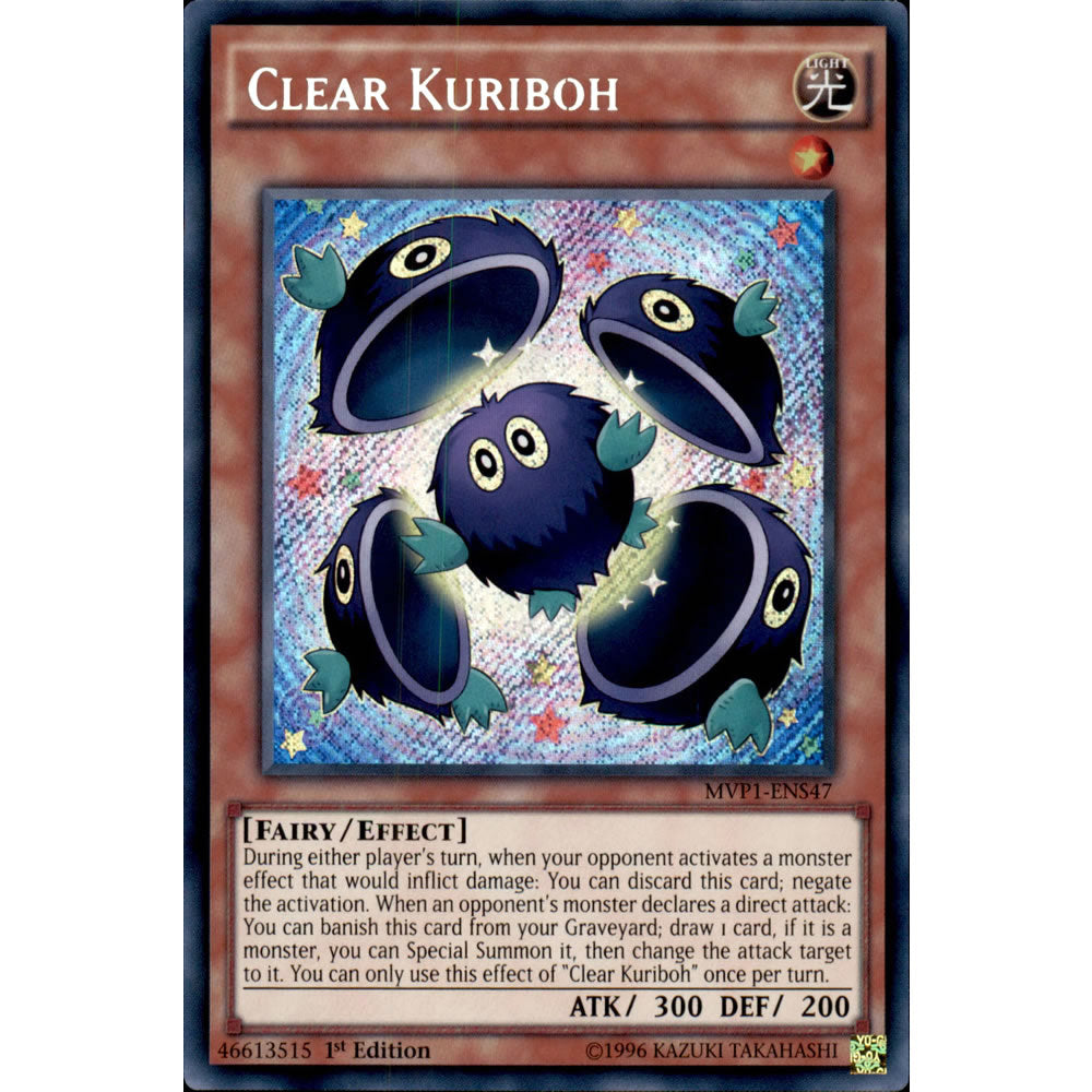 Clear Kuriboh MVP1-ENS47 Yu-Gi-Oh! Card from the The Dark Side of Dimensions Movie Secret Edition Set