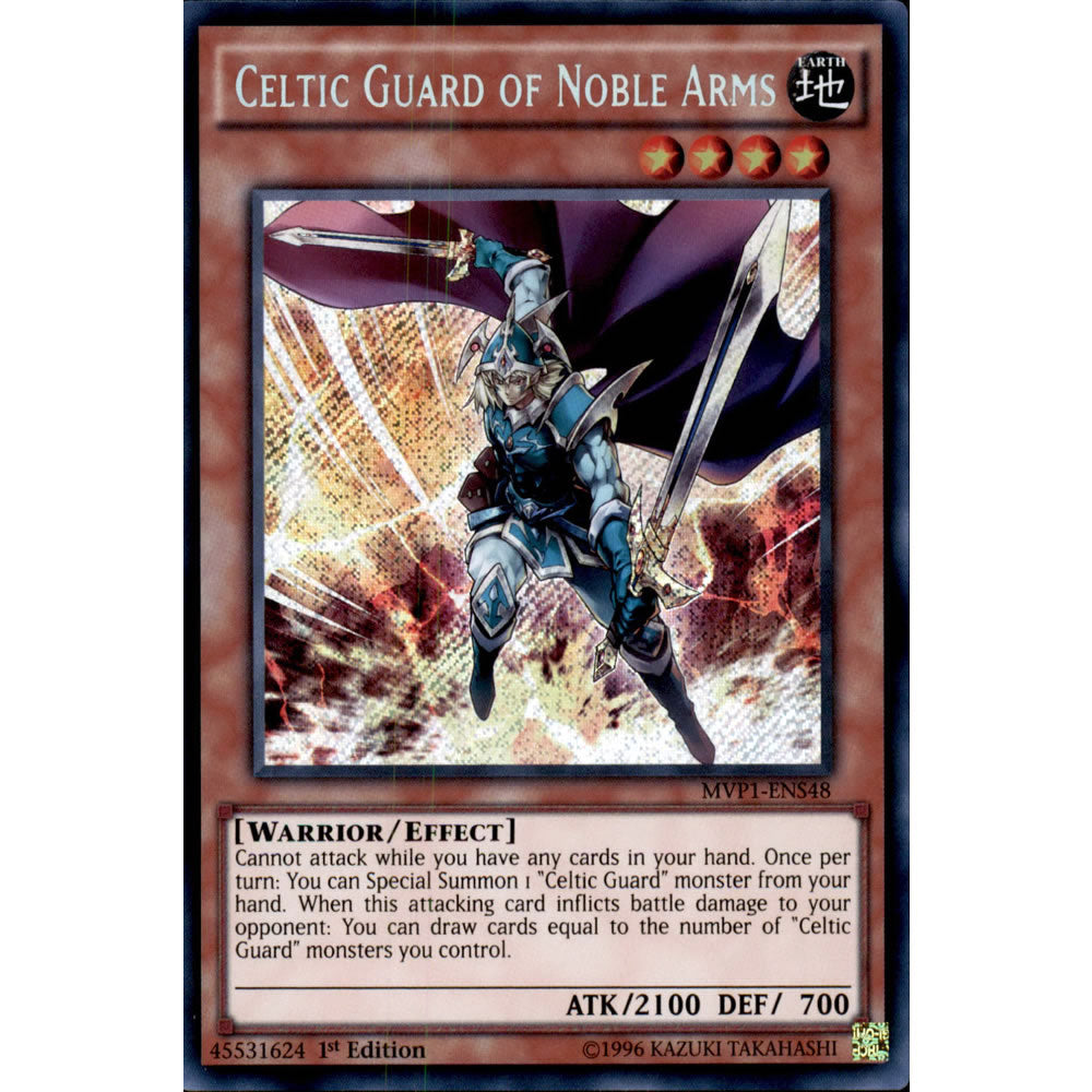 Celtic Guard of Noble Arms MVP1-ENS48 Yu-Gi-Oh! Card from the The Dark Side of Dimensions Movie Secret Edition Set
