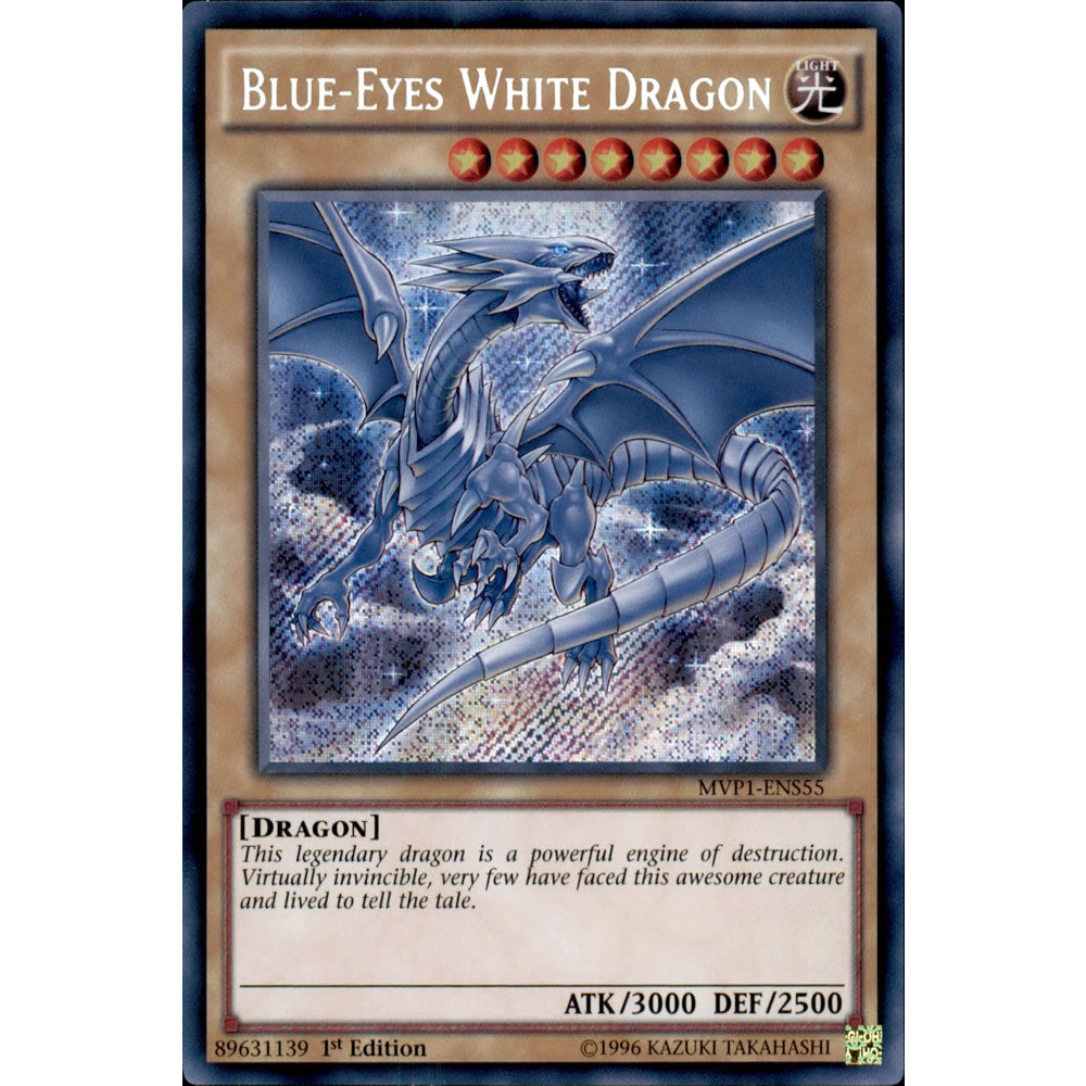 Blue-Eyes White Dragon MVP1-ENS55 Yu-Gi-Oh! Card from the The Dark Side of Dimensions Movie Secret Edition Set