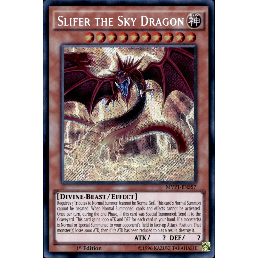 Slifer the Sky Dragon MVP1-ENS57 Yu-Gi-Oh! Card from the The Dark Side of Dimensions Movie Secret Edition Set
