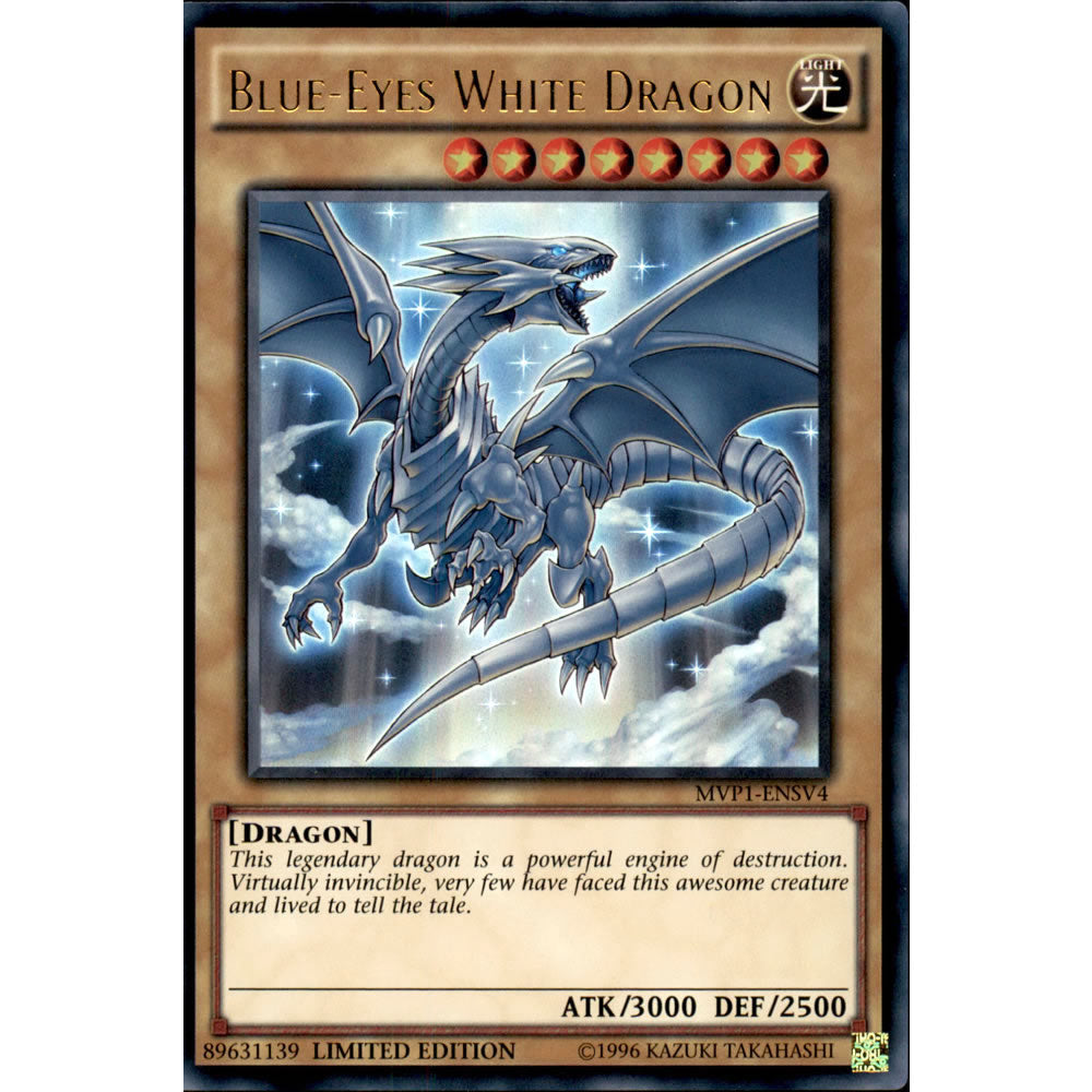 Blue-Eyes White Dragon MVP1-ENSV4 Yu-Gi-Oh! Card from the The Dark Side of Dimensions Movie Secret Edition Set