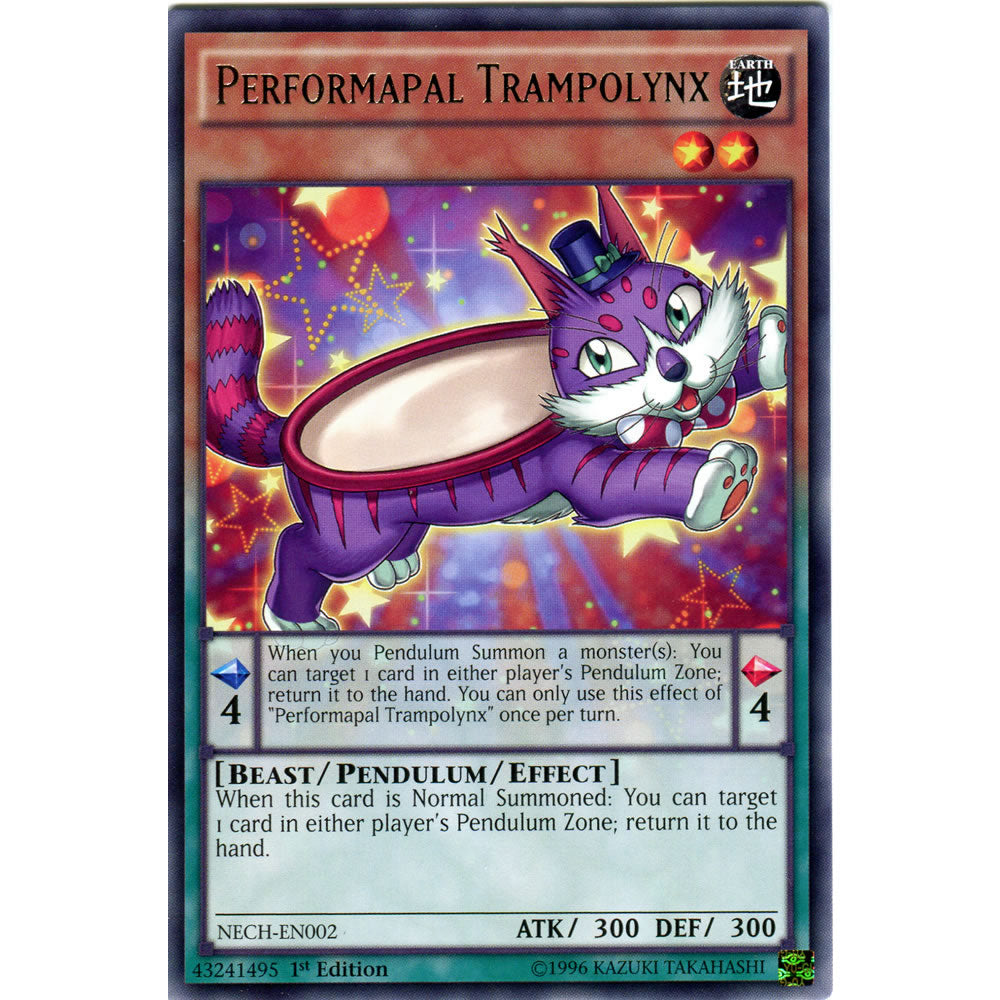 Performapal Trampolynx NECH-EN002 Yu-Gi-Oh! Card from the The New Challengers Set