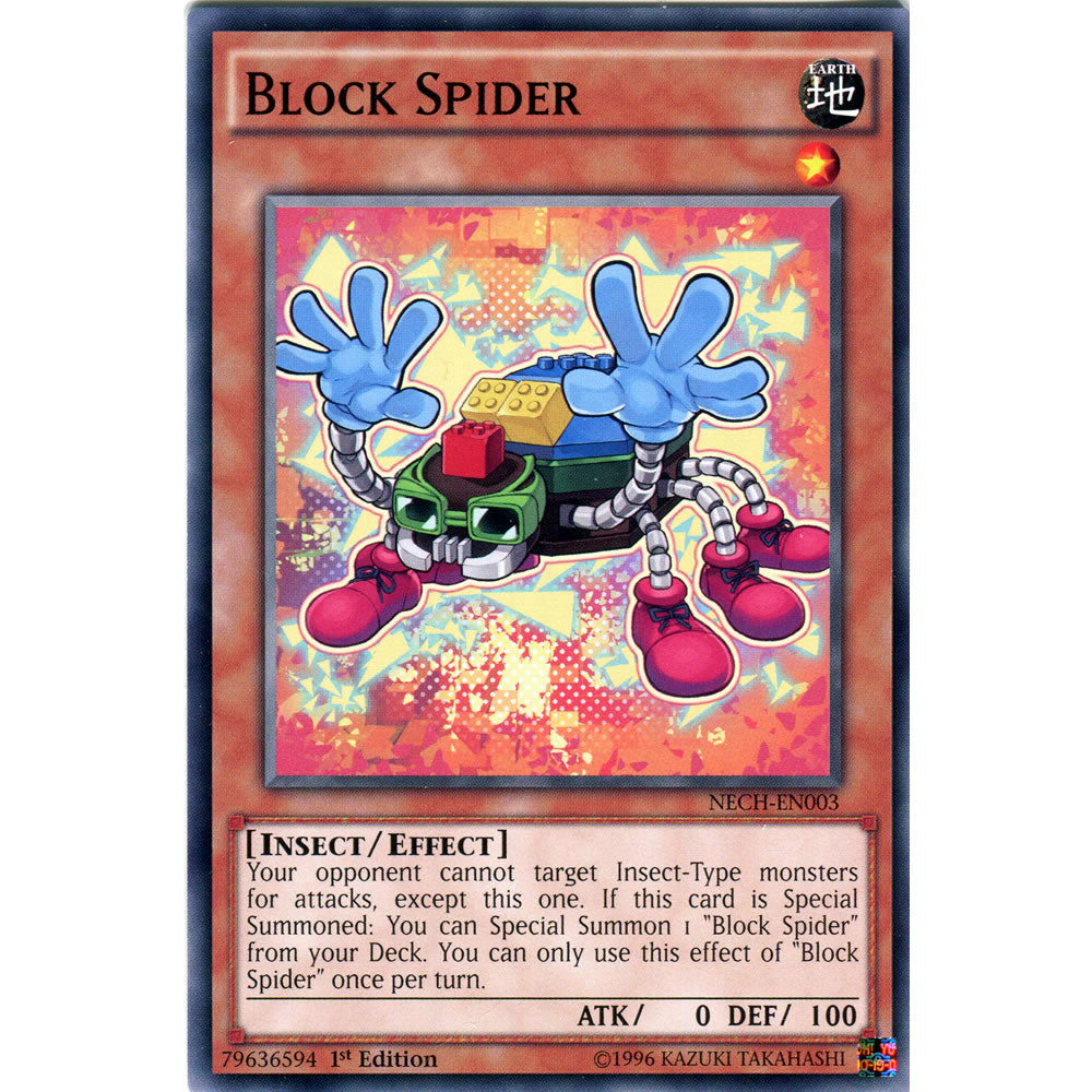 Block Spider NECH-EN003 Yu-Gi-Oh! Card from the The New Challengers Set