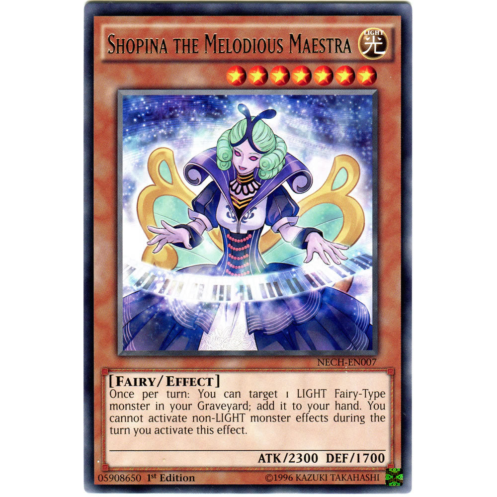Shopina the Melodious Maestra NECH-EN007 Yu-Gi-Oh! Card from the The New Challengers Set