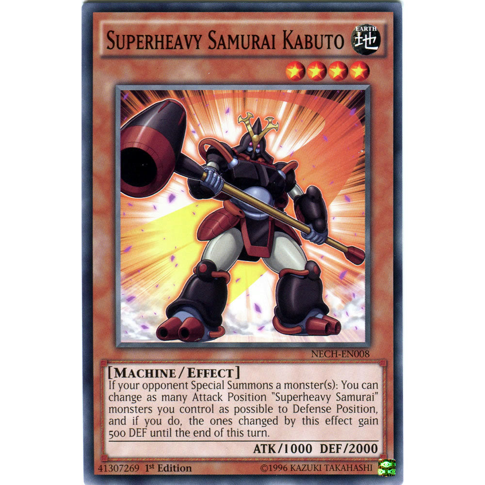 Superheavy Samurai Kabuto NECH-EN008 Yu-Gi-Oh! Card from the The New Challengers Set