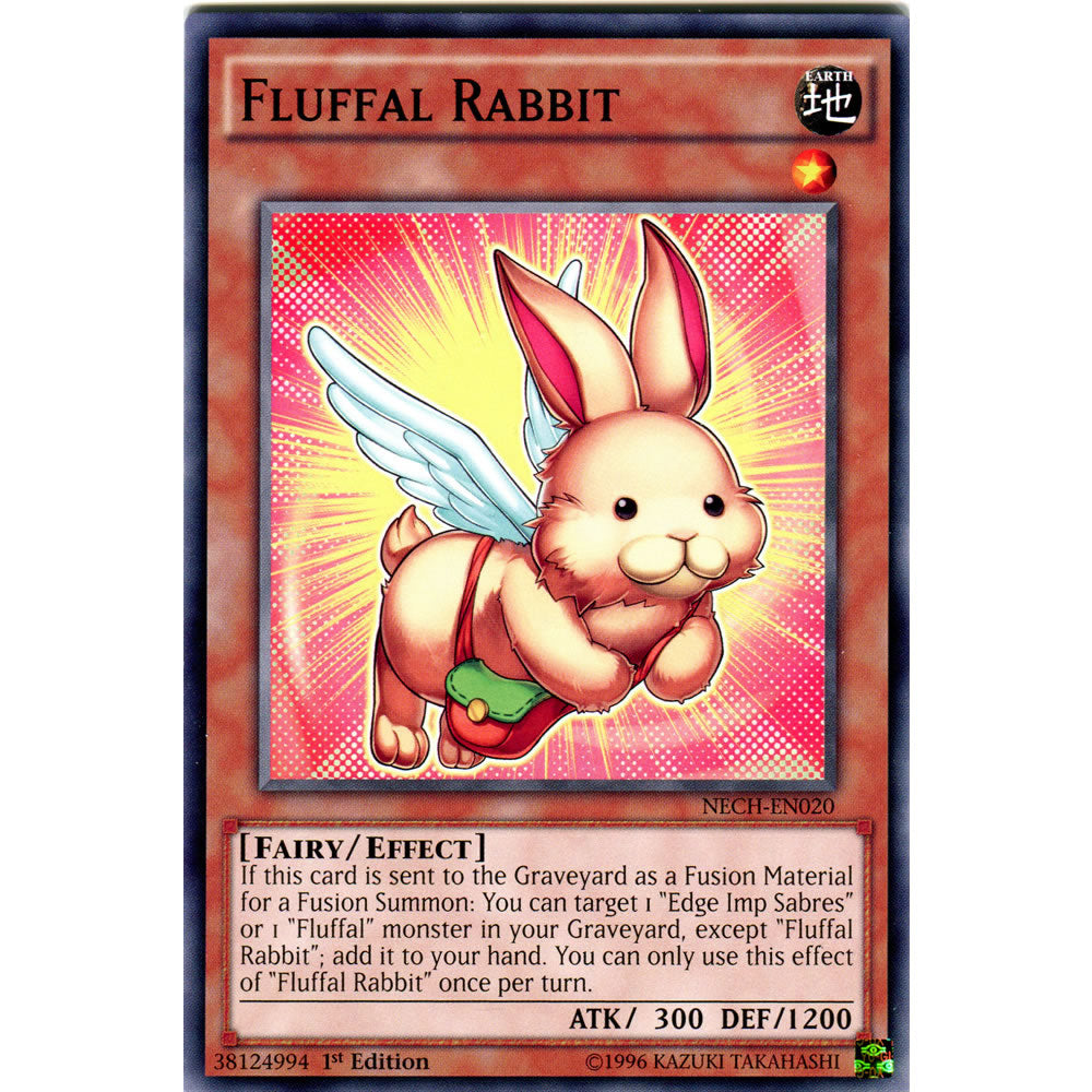 Fluffal Rabbit NECH-EN020 Yu-Gi-Oh! Card from the The New Challengers Set