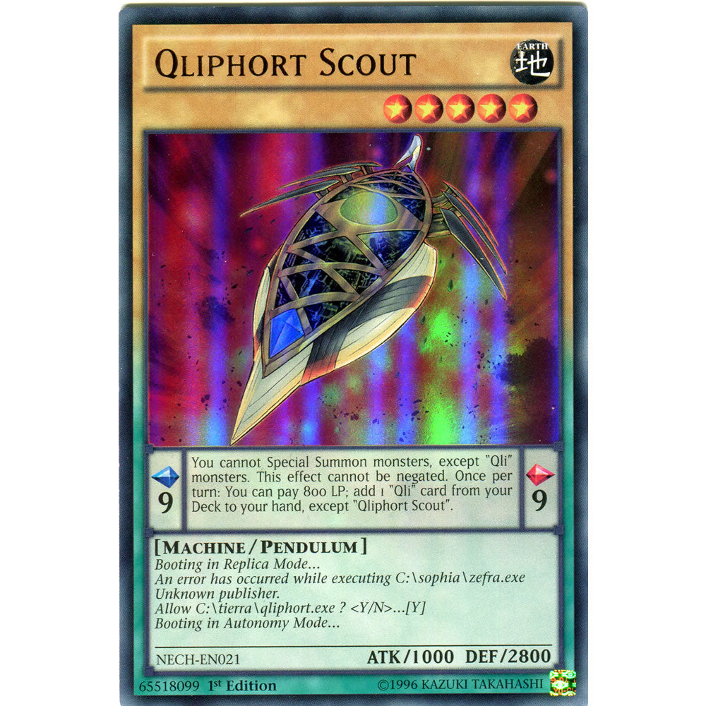 Qliphort Scout NECH-EN021 Yu-Gi-Oh! Card from the The New Challengers Set