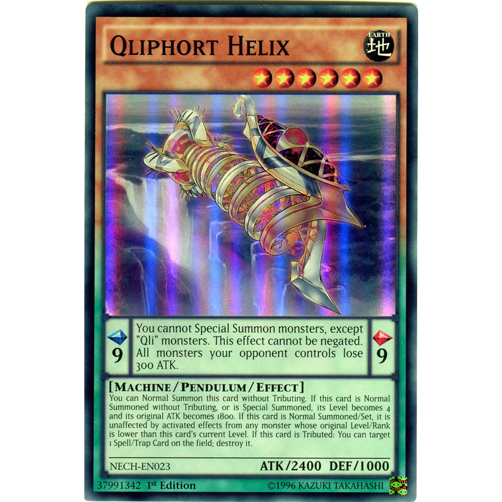 Qliphort Helix NECH-EN023 Yu-Gi-Oh! Card from the The New Challengers Set