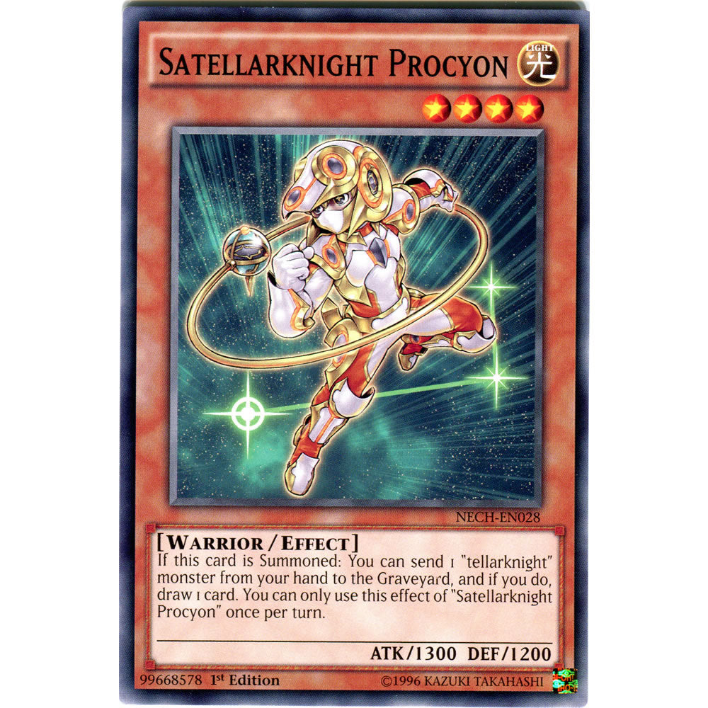 Satellarknight Procyon NECH-EN028 Yu-Gi-Oh! Card from the The New Challengers Set
