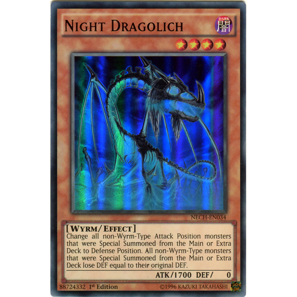 Night Dragolich NECH-EN034 Yu-Gi-Oh! Card from the The New Challengers Set