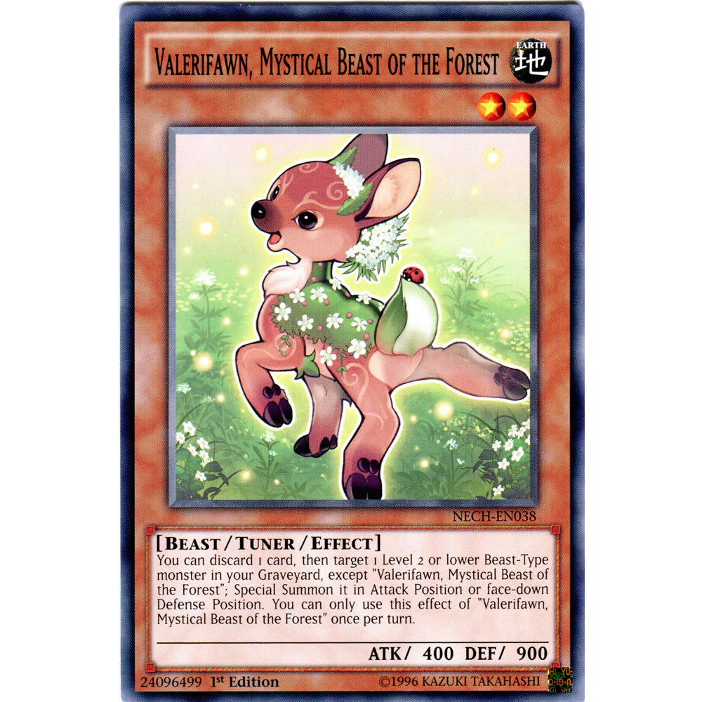 Valerifawn, Mystical Beast of the Forest NECH-EN038 Yu-Gi-Oh! Card from the The New Challengers Set