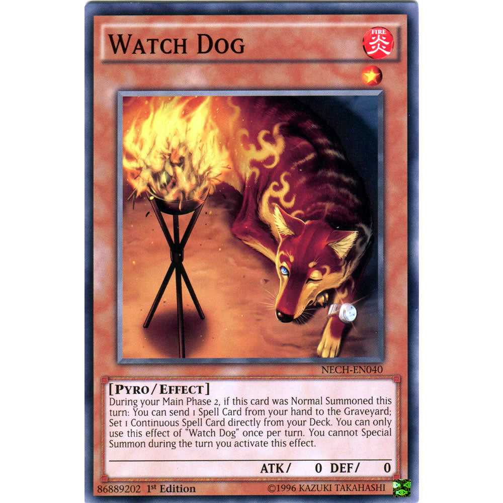 Watch Dog NECH-EN040 Yu-Gi-Oh! Card from the The New Challengers Set