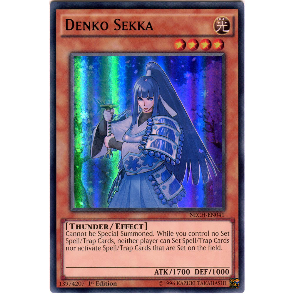 Denko Sekka NECH-EN041 Yu-Gi-Oh! Card from the The New Challengers Set