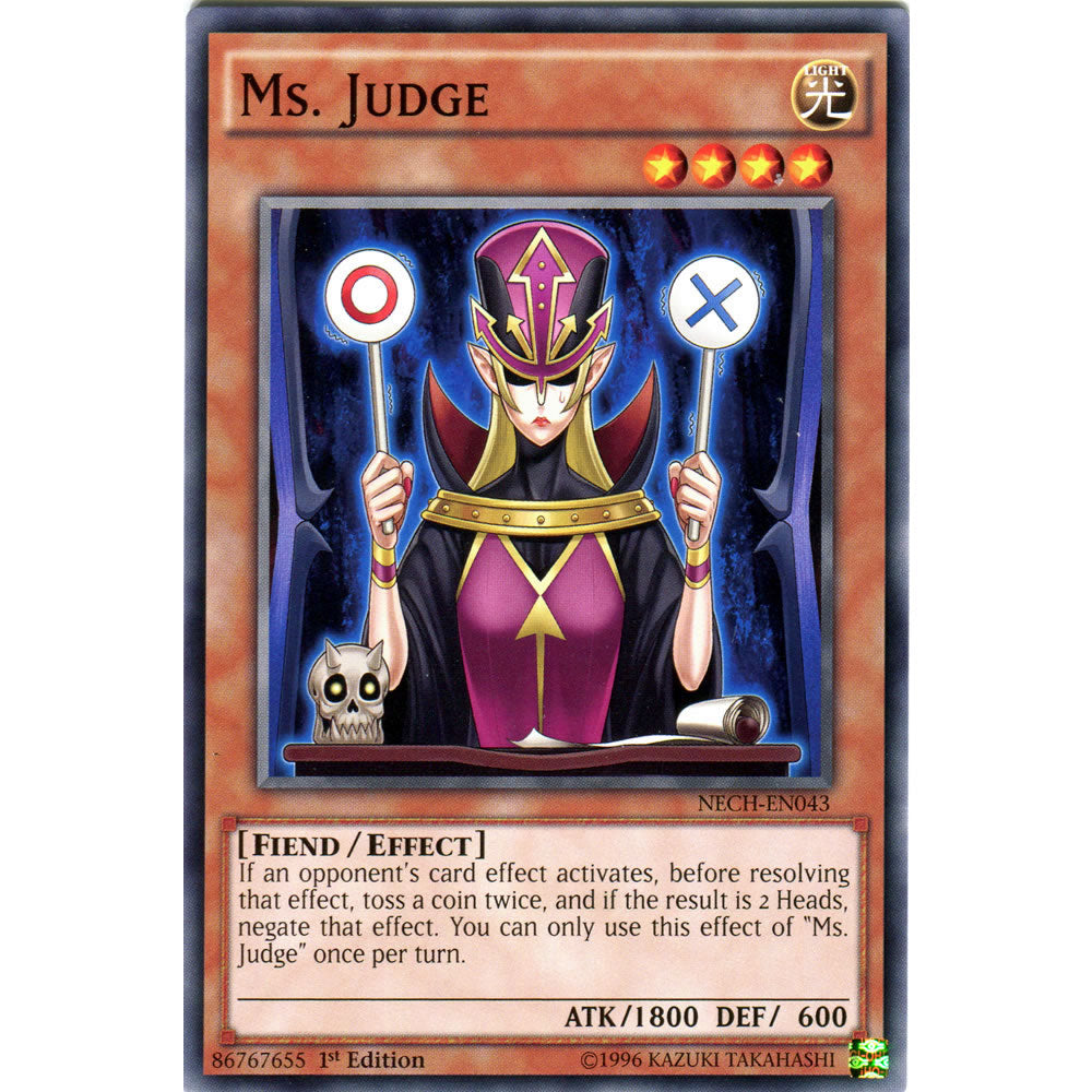 Ms. Judge NECH-EN043 Yu-Gi-Oh! Card from the The New Challengers Set