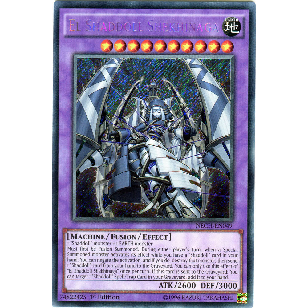 El Shaddoll Shekhinaga NECH-EN049 Yu-Gi-Oh! Card from the The New Challengers Set