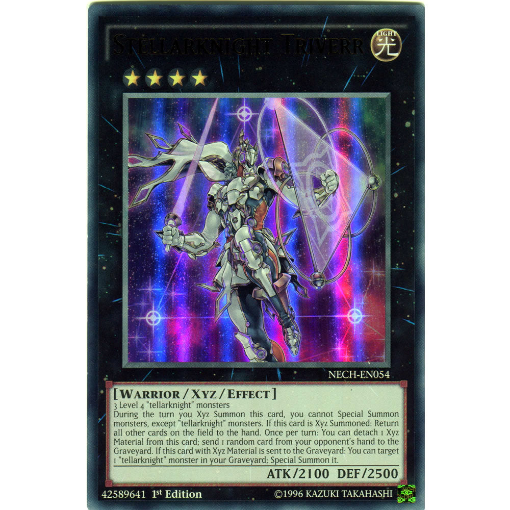 Stellarknight Triverr NECH-EN054 Yu-Gi-Oh! Card from the The New Challengers Set