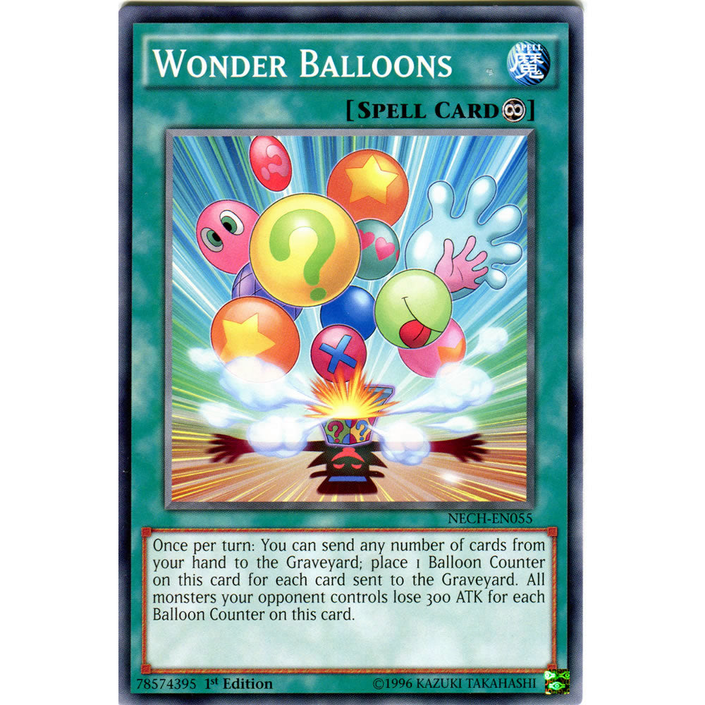 Wonder Balloons NECH-EN055 Yu-Gi-Oh! Card from the The New Challengers Set