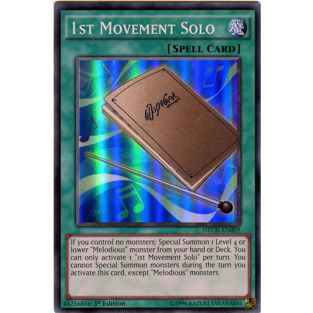 1st Movement Solo NECH-EN059 Yu-Gi-Oh! Card from the The New Challengers Set