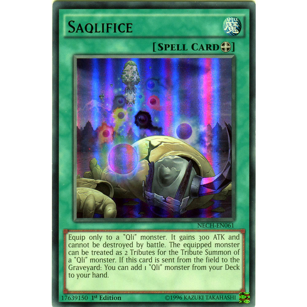 Saqlifice NECH-EN061 Yu-Gi-Oh! Card from the The New Challengers Set