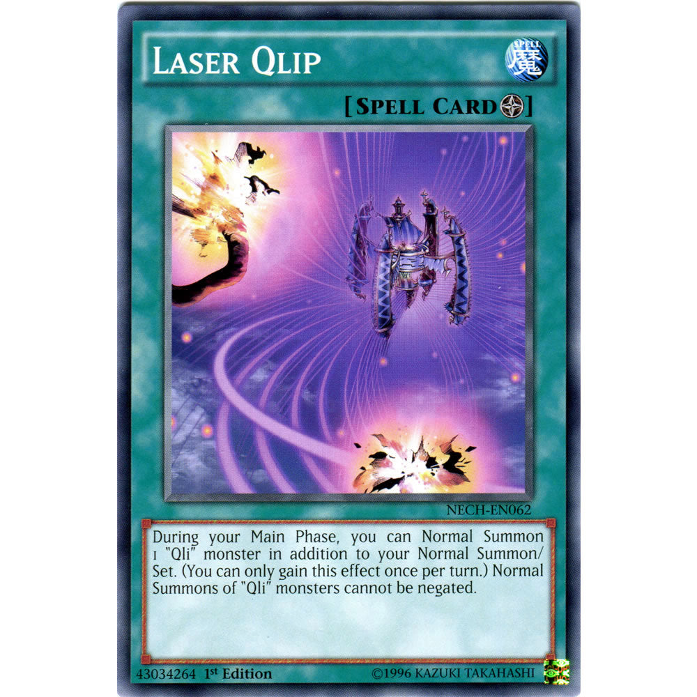 Laser Qlip NECH-EN062 Yu-Gi-Oh! Card from the The New Challengers Set