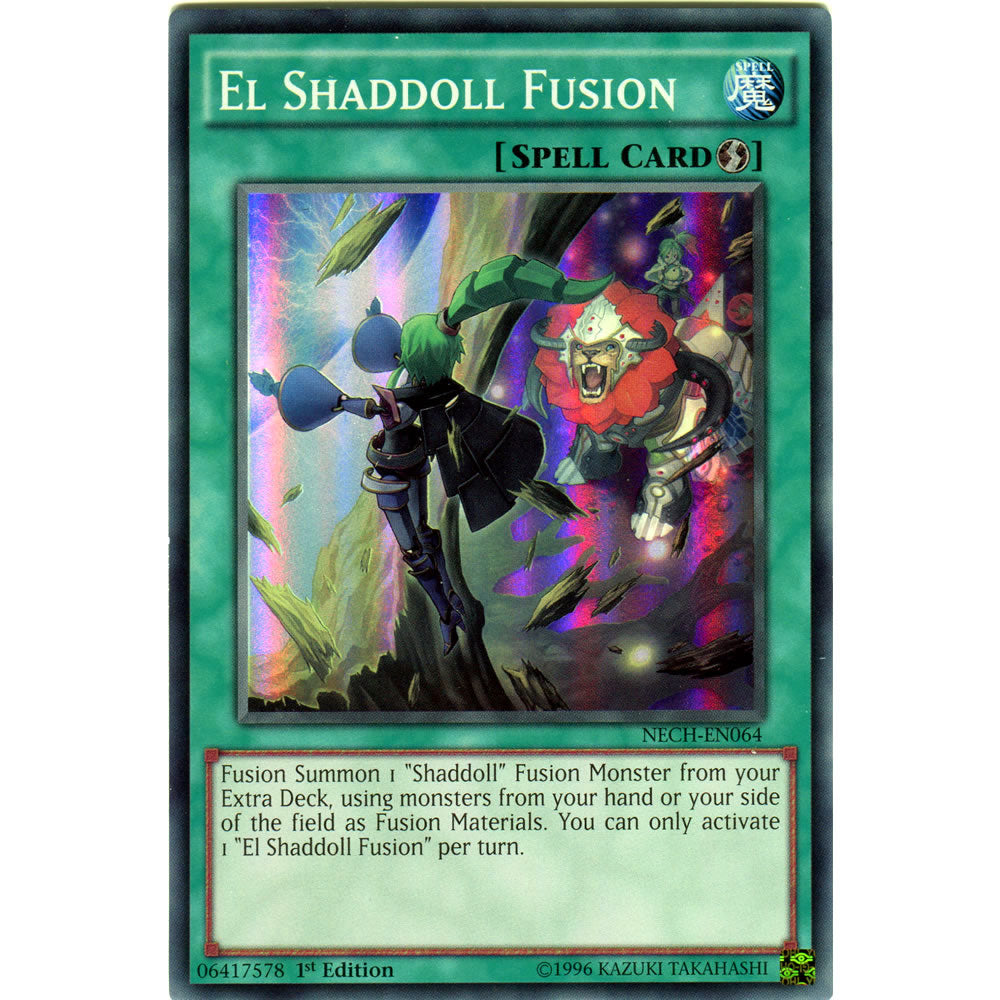 El Shaddoll Fusion NECH-EN064 Yu-Gi-Oh! Card from the The New Challengers Set