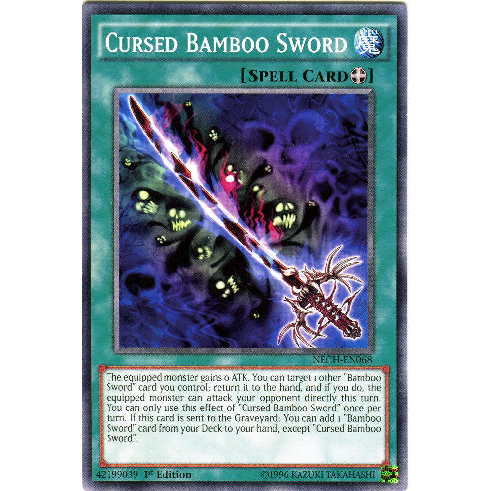 Cursed Bamboo Sword NECH-EN068 Yu-Gi-Oh! Card from the The New Challengers Set