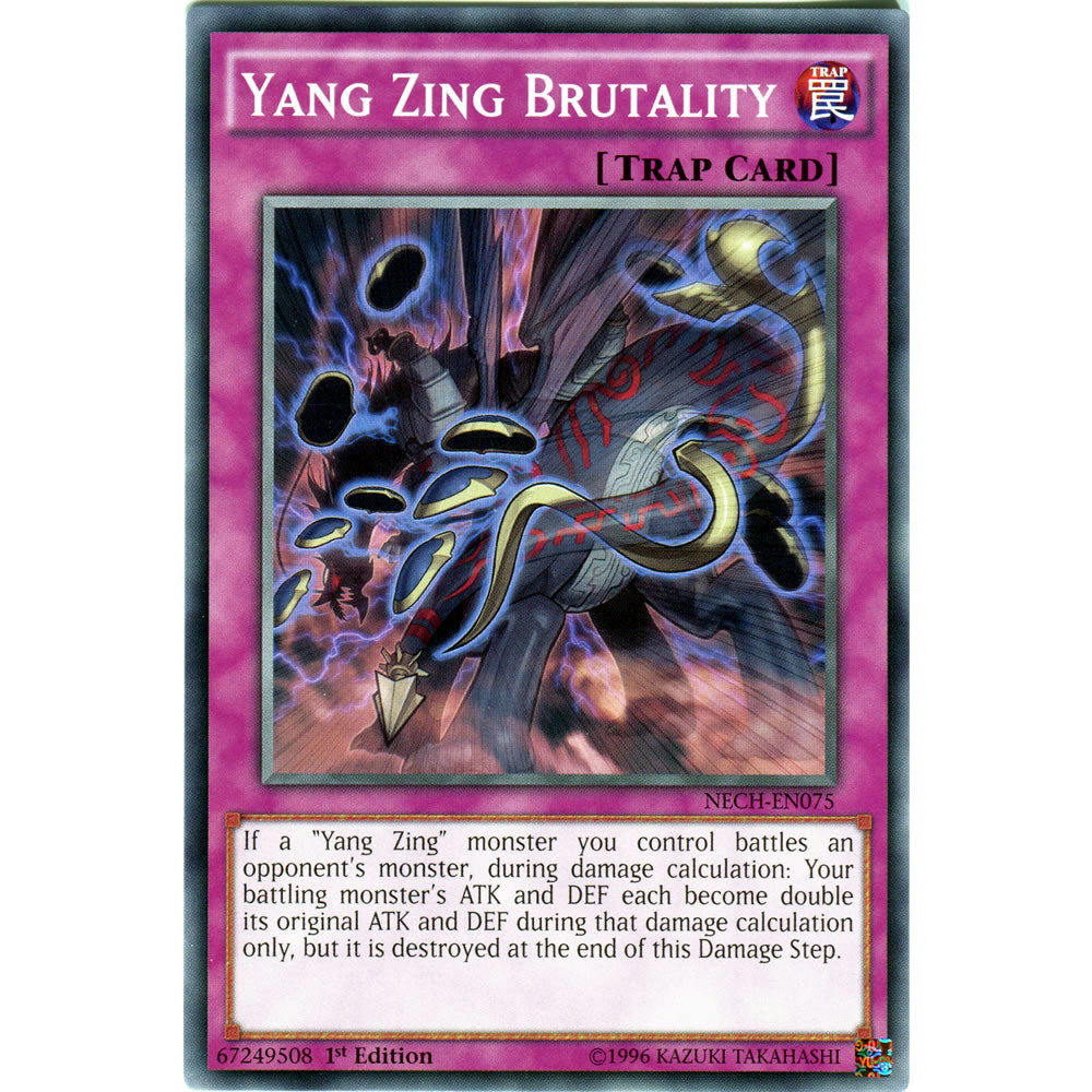Yang Zing Brutality NECH-EN075 Yu-Gi-Oh! Card from the The New Challengers Set