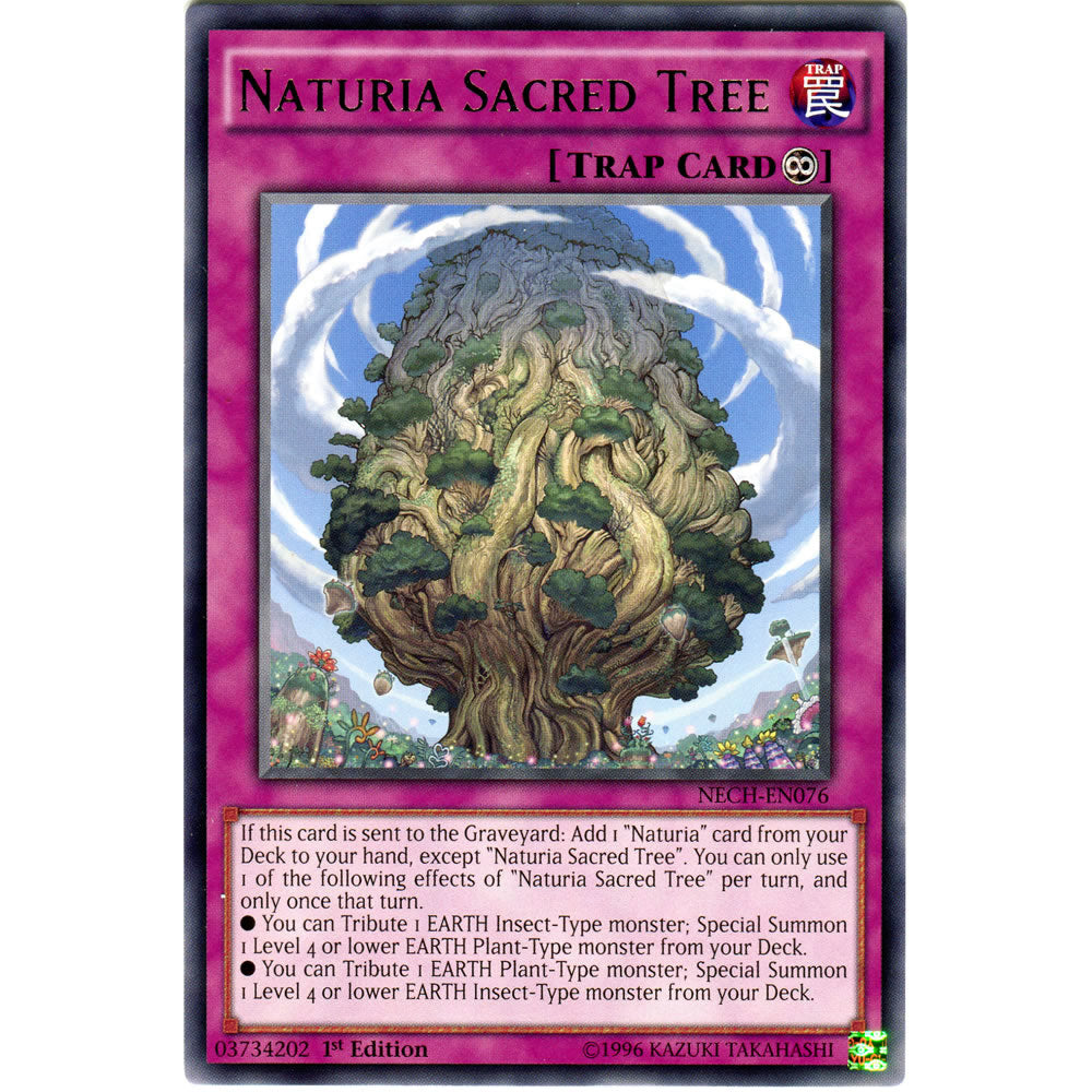 Naturia Sacred Tree NECH-EN076 Yu-Gi-Oh! Card from the The New Challengers Set