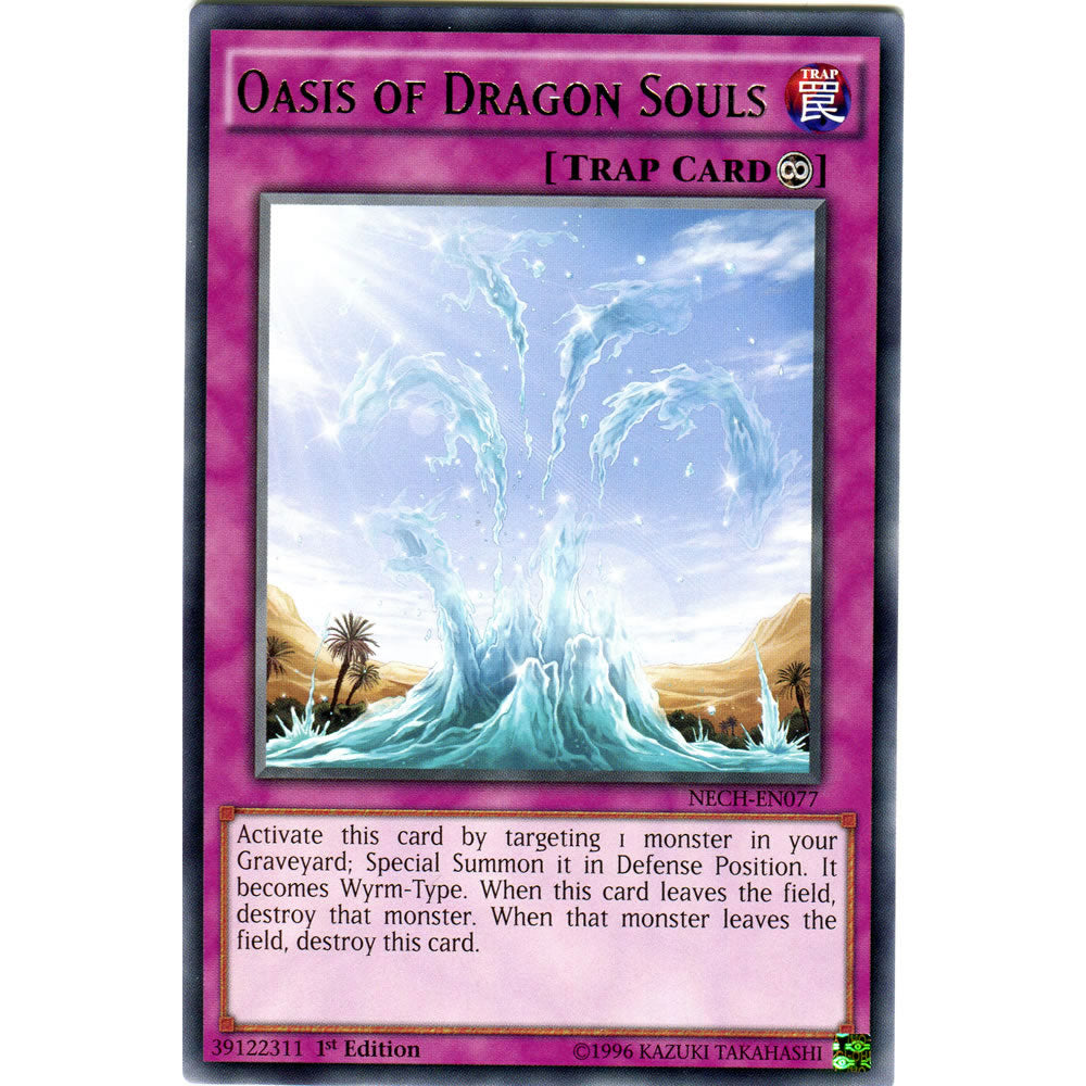 Oasis of Dragon Souls NECH-EN077 Yu-Gi-Oh! Card from the The New Challengers Set
