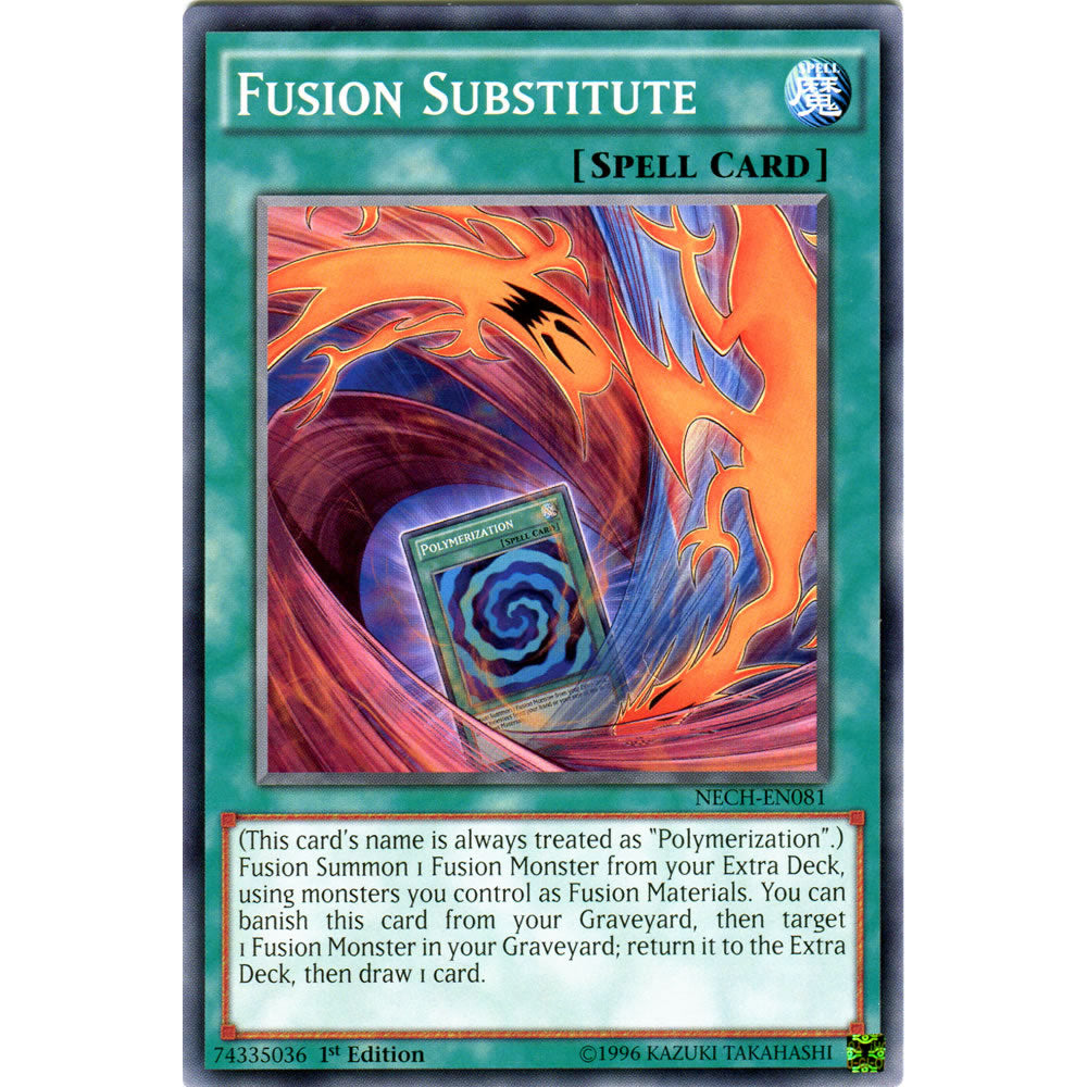 Fusion Substitute NECH-EN081 Yu-Gi-Oh! Card from the The New Challengers Set