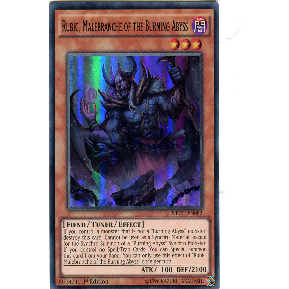 Rubic, Malebranche of the Burning Abyss NECH-EN082 Yu-Gi-Oh! Card from the The New Challengers Set