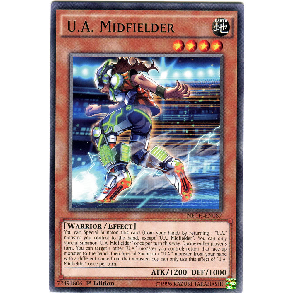 U.A. Midfielder NECH-EN087 Yu-Gi-Oh! Card from the The New Challengers Set