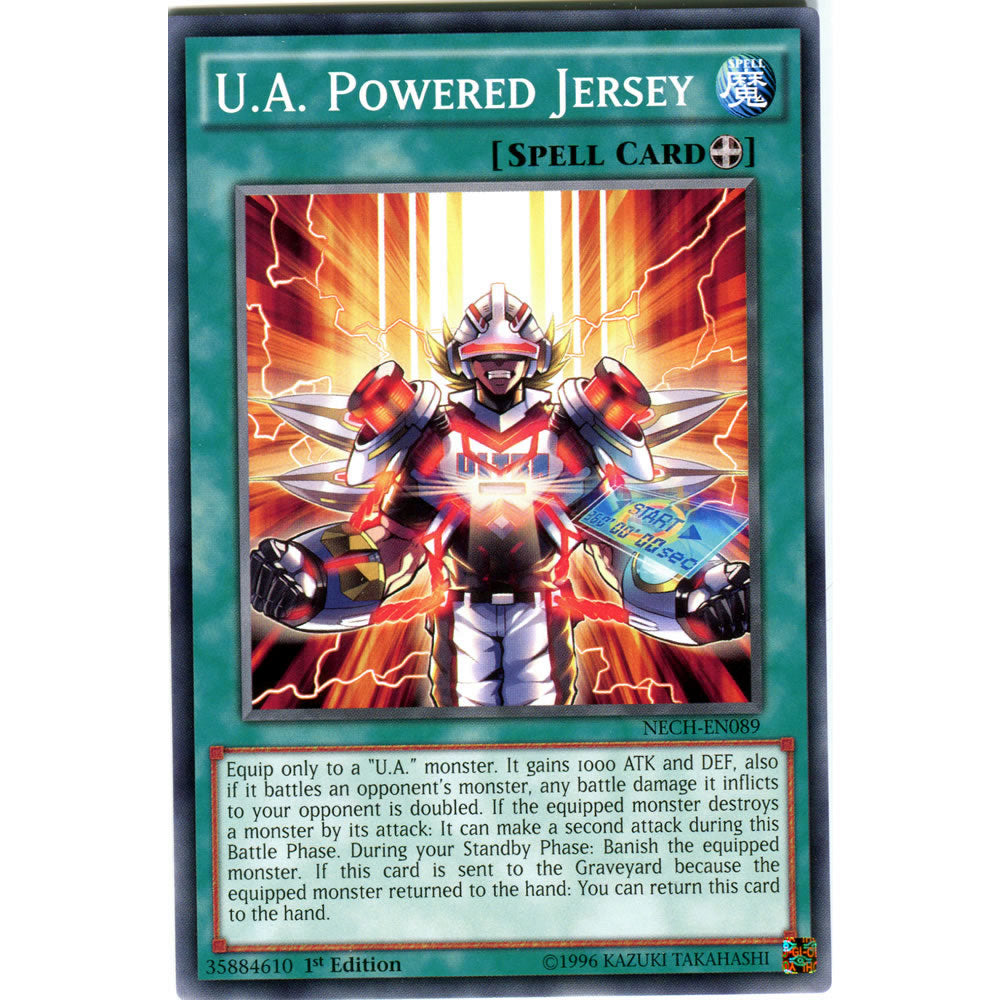 U.A. Powered Jersey NECH-EN089 Yu-Gi-Oh! Card from the The New Challengers Set
