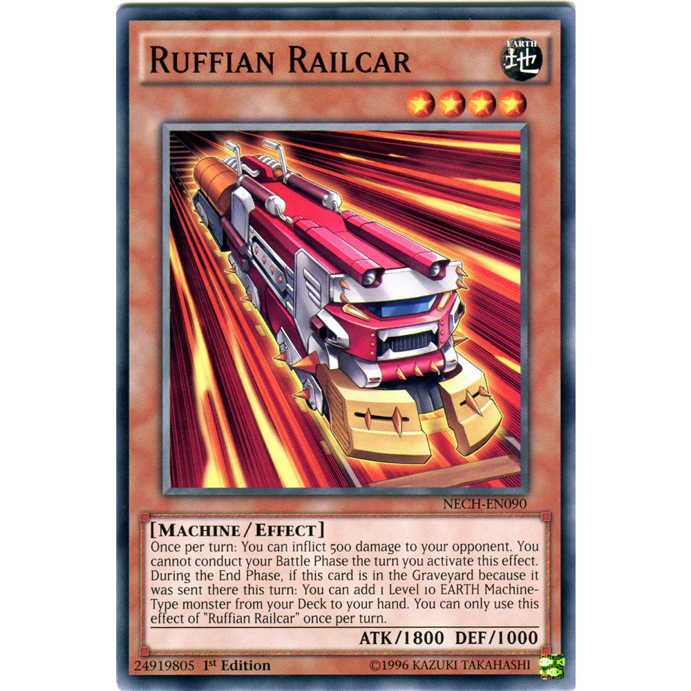 Ruffian Railcar NECH-EN090 Yu-Gi-Oh! Card from the The New Challengers Set