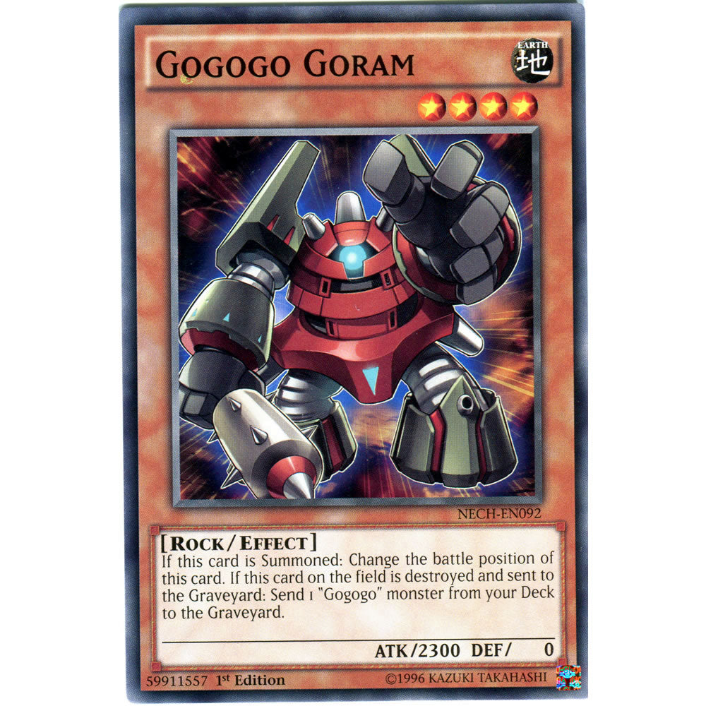 Gogogo Goram NECH-EN092 Yu-Gi-Oh! Card from the The New Challengers Set