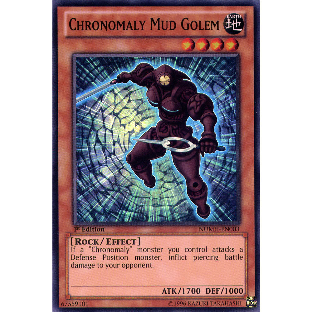 Chronomaly Mud Golem NUMH-EN003 Yu-Gi-Oh! Card from the Number Hunters Set