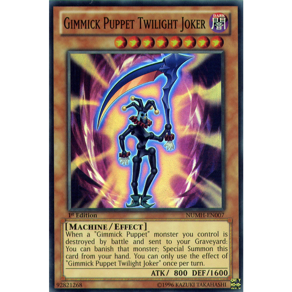 Gimmick Puppet Twilight Joker NUMH-EN007 Yu-Gi-Oh! Card from the Number Hunters Set
