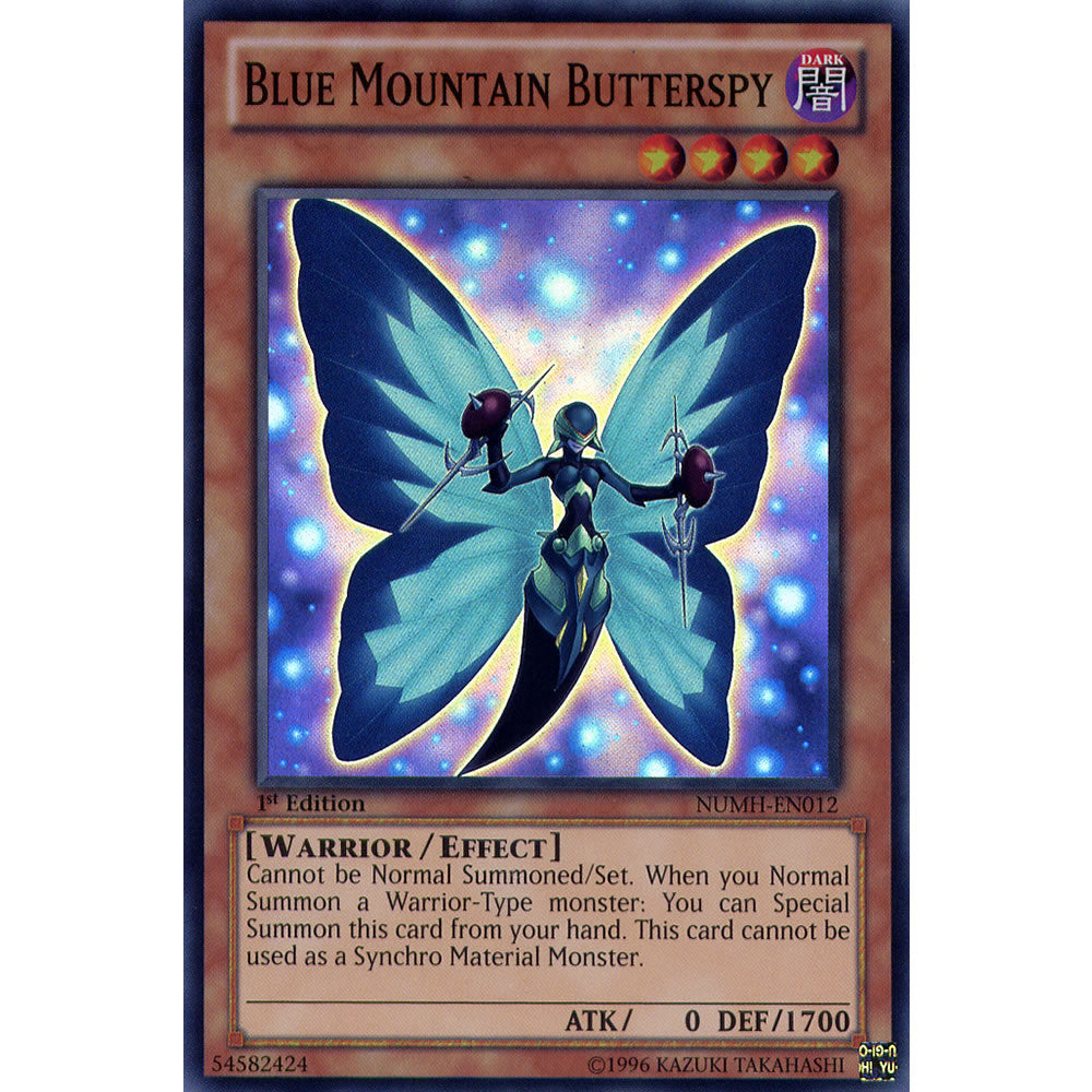 Blue Mountain Butterspy NUMH-EN012 Yu-Gi-Oh! Card from the Number Hunters Set
