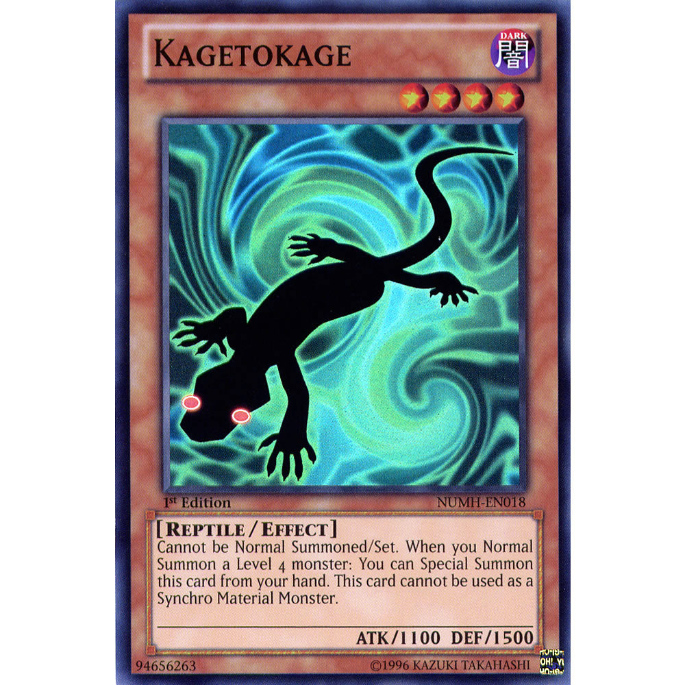 Kagetokage NUMH-EN018 Yu-Gi-Oh! Card from the Number Hunters Set