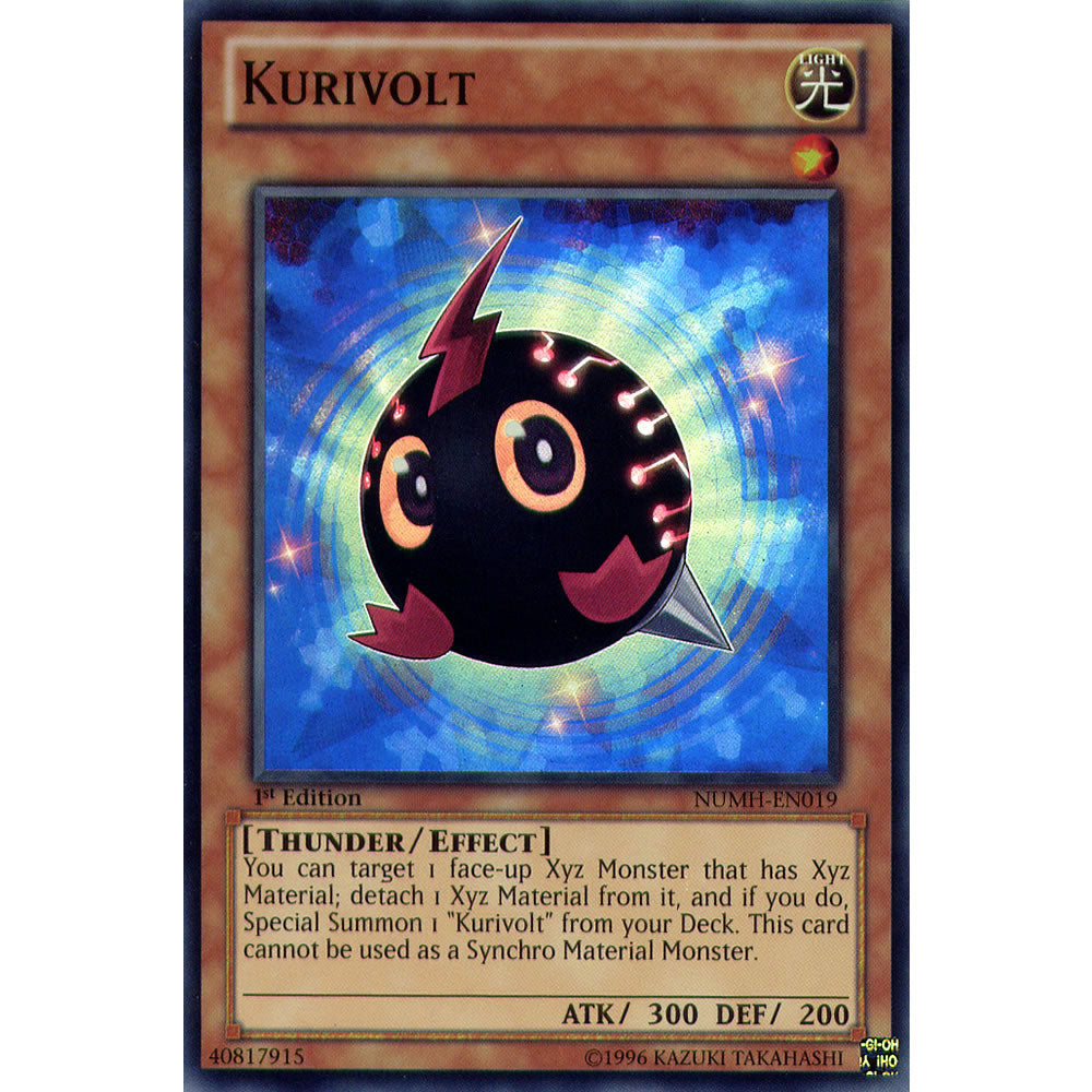Kurivolt NUMH-EN019 Yu-Gi-Oh! Card from the Number Hunters Set